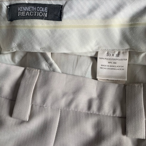 Men’s Kenneth Cole Reaction cream dress pant - Picture 4 of 4